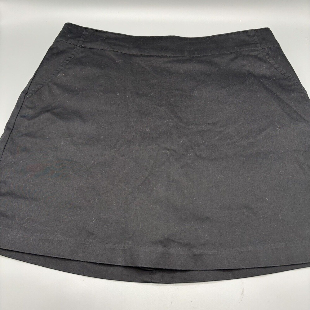 Lady Hagen Womens Solid Black Skort Size 6